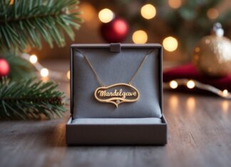 Unik gaveidé til jul: halskæde med navn som mandelgave