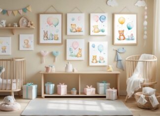 Akvarelmaling til børneværelset: find inspiration til søde gaver til babyer