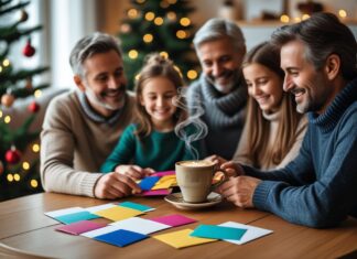 Den perfekte kombination af kaffe og julekort til familien