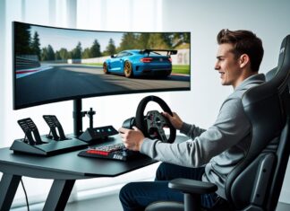 Den ultimative opsætning til gaming: fra skærm til rat og pedaler