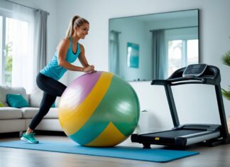 Effektiv hjemmetræning med gymnastikbold og løbebånd tilbud online