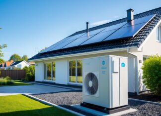 Energibesparelser med varmepumpe og nyt tag i Haslev