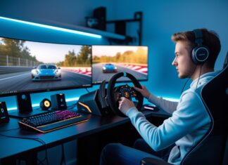 Find de bedste computere til gamere på tilbud til din racing-simulator