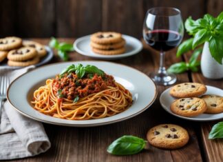 Kombiner småkager og spaghetti bolognese opskrift til en uforglemmelig middag