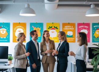 Kreative gaveideer til jul: sjove plakater til kontoret