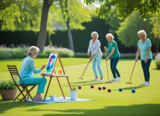 Kreative udendørsaktiviteter: kombiner akvarelmaling og kroketspil