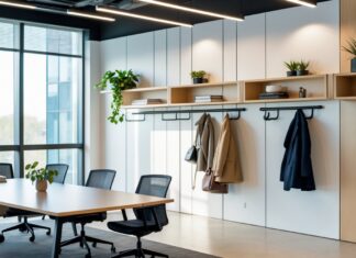 Optimering af kontorplads: smarte knagerække med hylde løsninger til mødelokaler