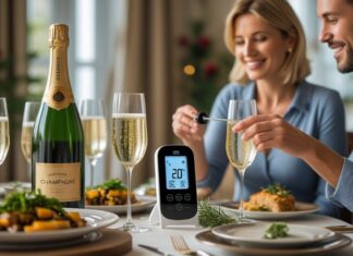 Perfekt til fest: alkoholfri champagne og trådløst madlavningstermometer til den ultimative middag