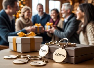 Personlige gaver til voksne: nøgleringe med navn som den perfekte mandelgave