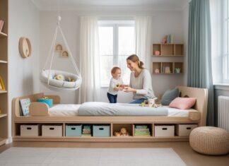 Praktiske løsninger til børneværelset: fra slyngevugger til sengebænk med plads til opbevaring