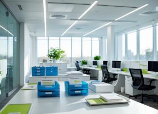 Praktiske løsninger til et rent og organiseret kontormiljø