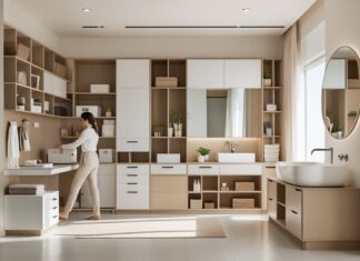 Praktiske opbevaringsløsninger til hjemmet: Fra skrivebord til badeværelsesmøbel med vask løsninger