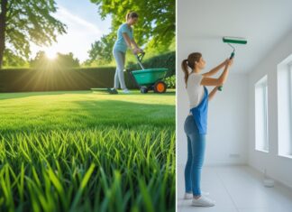 Sådan får du en flot græsplæne og tips til maling af loftet