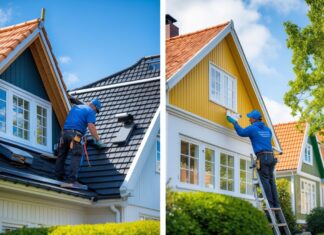 Sådan får du et nyt tag i Frederikshavn og malet dit hus i Fredericia