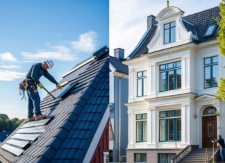 Sådan får du et nyt tag i Vojens og en flot facaderenovering i København