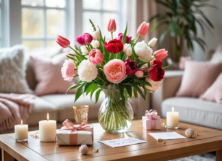 Sådan fejrer du din årsdag med blomster derhjemme