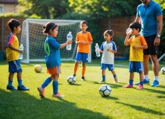 Sådan holder du børnene hydreret under fodboldtræning i haven