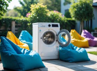 Sådan holder du dine udendørs sækkestole rene med en billig vaskemaskine tilbud