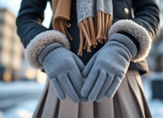 Sådan holder du varmen i korte nederdele med varme handsker til vinteren