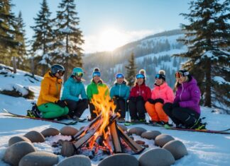 Sådan holder du varmen på skituren med et bålsted til vinterhygge