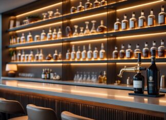 Sådan indretter du den perfekte hjemmebar med stilfulde hylder og skænkeprop til hjemmebaren