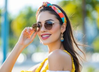 Sådan kombinerer du hårbånd og solbrillemode til sommeren
