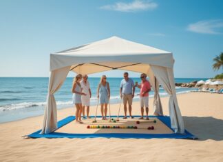 Sådan kombinerer du kroket og strandliv: find dit perfekte strandtelt