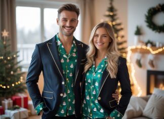 Sådan matcher du habitjakker til par med julepyjamaser