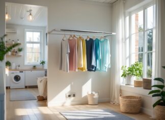 Sådan optimerer du pladsen i dit hjem i Åbyhøj med et tørrestativ til vægmontering