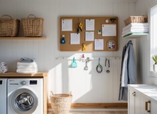 Sådan organiserer du dit bryggers med en praktisk magnettavle til bryggerset