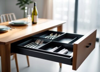 Sådan organiserer du dit spisebord med en praktisk skuffeopdeler til spisebordet