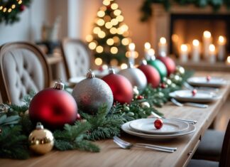 Sådan pynter du dit spisebord med smukke juletræskugler til bordet