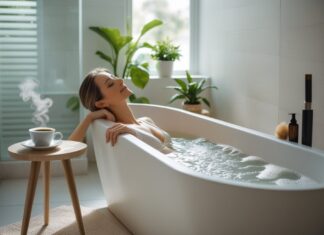 Sådan skaber du den perfekte afslapning med et siddebadekar og en god kop kaffe