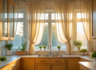 Sådan skaber du den perfekte atmosfære i køkkenet med lys og gardiner
