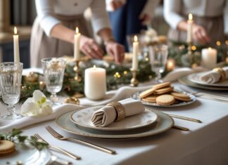 Sådan skaber du den perfekte borddækning med servietringe og småkager til festlige lejligheder