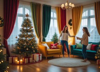 Sådan skaber du den perfekte julestemning med stue gardiner i forskellige farver