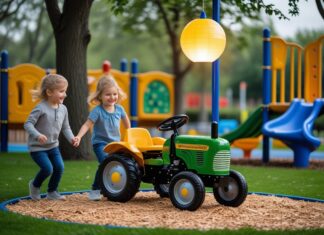 Sådan skaber du den perfekte legeplads med pedaltraktor og børnenatlampe
