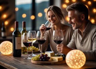Sådan skaber du den perfekte stemning til vinsmagning med smukke lyskugler