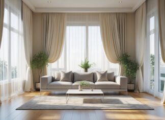 Sådan skaber du den perfekte stue med gardiner og flydersofa til stuen
