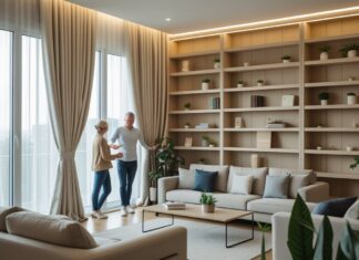 Sådan skaber du den perfekte stue med gardiner og hylder til stuen