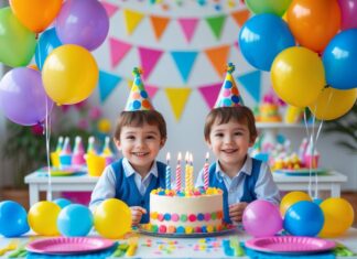 Sådan skaber du den perfekte tvillingefødselsdag med farverige festballoner