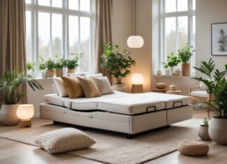 Sådan skaber du en afslappende oase i stuen med krukker og elevationsseng tilbud til stuen