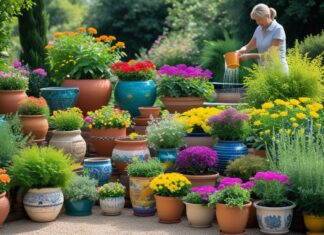 Sådan skaber du en farverig have med krukker til planter i haven