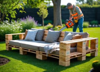 Sådan skaber du en hyggelig have med pallesofa møbler og træfældningstips