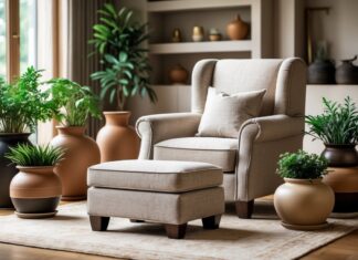 Sådan skaber du en hyggelig stue med krukker og lænestol med skammel tilbud