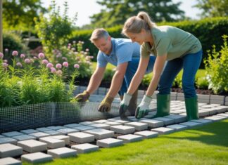 Sådan skaber du en smuk og holdbar have med armeringsnet og bondesten