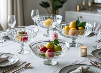 Sådan skaber du en stilfuld borddækning med flotte og elegante glasskåle