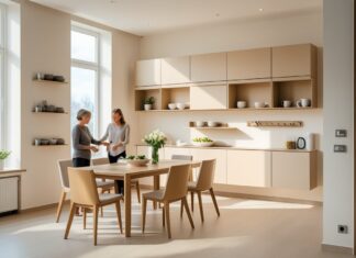 Sådan skaber du en stilfuld spisestue med praktisk opbevaring til vægmontering