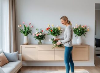 Sådan skaber du et harmonisk hjem med blomster og væghængt skænk til hjemmet