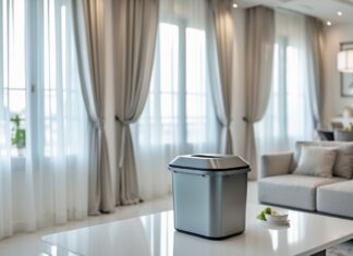Sådan skaber du et stilfuldt hjem med gardiner og praktiske løsninger som skraldespand med låg tilbud